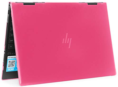 mCover Étui compatible avec les ordinateurs portables HP Envy x360 15-EExxxx (CPU) / 15-ED (CPU AMD) 15,6 uniquement (ne convient pas aux autres modèles HP) – Rose