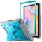 Fintie Tuatara Rugged Unibody Hybrid Bumper Kickstand Cover - Carcasa antigolpes para Samsung Galaxy Tab S6 Lite de 10,4 Pulgadas 2024/2022/2020, Color Azul Cielo