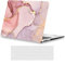 AUSMIX Custodia per MacBook Air 13 A1466/A1369 (rilascio 2012-2017), ultra sottile in plastica rigida, accessori con protezione tastiera trasparente UE per MacBook Air 13,3, colore: rosa marmo