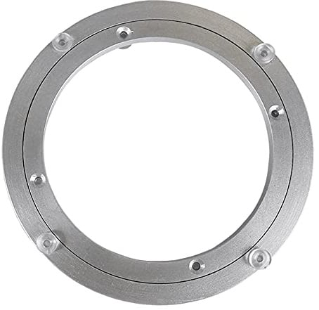 Kugellager Drehbar, Drehteller Aus Aluminiumlegierung, Lager Esstisch Rotierende Platte, Mit Rutschfester Unterlage, Für Esstisch TV Kaleidoskope Tischplatte Serving Messe-Displays ( Size : 390mm )
