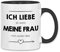 wowshirt Tasse ich liebe es wenn meine Frau mich zocken lässt Gamer, Farbe:White - Black