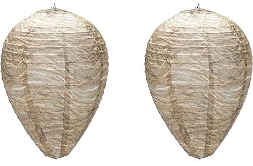 LATRAT 2 Stücke Bienen Wespen Hornissenabwehr Bienenstocklaterne, wasserdichte Wasp Nest Decoy für Vertreibe Wespen vor Haus und Garten