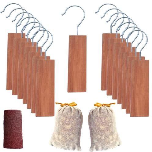 Antipolillas Textil Y De La Ropa Madera De Cedro | 17 Piezas | Trampa de Polillas Natural Y Orgánica con Aroma Fragante para Proteger Su Ropa En Su Armario, Ropero, Guardarropa | Protección Eficaz.