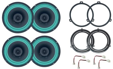 Kit 4 Casse IPNOSIS IP-01165 per Fiat Panda dal 2003 al 2012 con 2 Supporti Anteriori, 2 Supporti Posteriori e 4 Connettori
