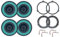 Kit 4 Casse IPNOSIS IP-01165 per Fiat Panda dal 2003 al 2012 con 2 Supporti Anteriori, 2 Supporti Posteriori e 4 Connettori