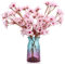 Vesaneae 4pcs Flores Artificiales Decoracion, Tallos de Flor de Cerezo Rosa Falsos Realistas, Ramas de Flores de Cerezo de Seda, para el Hogar, Jardín, Boda, Mesa, Centro de Fiesta, Jarrón Decoración