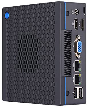 HUNSN Mini PC, Desktop Computer, HTPC, NUC, Windows 11 Pro Or Linux Ubuntu, I7 5500U 5600U, BH24, PXE, WOL Supported, 2 x LAN, VGA, 2 x HDMI, Lock Slot, Type-C, Vesa Mount, 16G RAM, 256G SSD, 1TB HDD