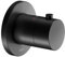 KEUCO IXMO Thermostatarmatur Unterputz, Rosette rund, 59553370001, Farbe: Schwarz Matt