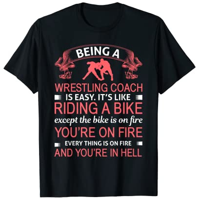 Wrestling Coach Geschenke für Frauen und Männer Wrestling T-Shirt