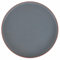 Set 4 Piatto piano in gres, bordo effetto terracotta, grigio, Copenaghen