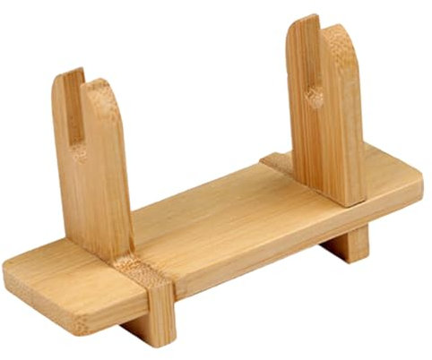 IMIKEYA Sturdy Wooden Fan Holder Japanese Style Fan Display Stand Easy to Assemble for Home Decorations