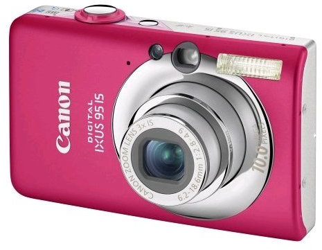 Canon Digital IXUS 95 IS Digital Camera 10 Megapixel 3x Optical Zoom, 6.4 cm (2.5 inch) display, image stabiliser) (Renewed)