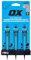 OX Pro Nail Punch 3 Pack Set (0.8mm, 1.6mm, 2.4mm), Forged Hardened Steel, Non-Slip Handles, Hexagonal Anti-Roll Design for Stability, Colour-Coded Centre Punch Set