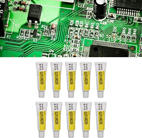 Wärmeleitkleber, 10 Stück, Wärmeaktivierter Kleber, Jeweils 5 G, 1,5 MPa, Stark Haftendes Wärmeleitfähigkeits-Kühlkörperpflaster für LED-Grafikkarte