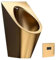 WXXSHGDW Urinal aus Edelstahl 304, an der Wand Montiertes Urinal für Herrenbäder, Sensor Urinal, Bar Urinal, Kommerzielles Urinal, Urinal für Herrenbadezimmer(Gold)