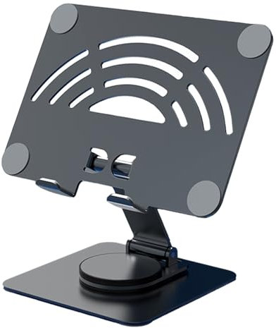 Adjustable Tablet Holder Stand, Portable Monitor Stand 360° Swivel Bracket Tablet Stand Holder for 4-12.9 Laptop, Tablet Holder Stand for Office, Compatible with Tablets and iPads from 4 to 12.9