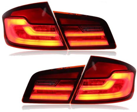 AIMXGBPS Auto Rücklicht für BMW 5 Series F18 F10 520 525 530 2010-2017, Beleuchtung Rückleuchtenglas Lichtscheibe Glas | Rechte u. Linke Seite | Rücklichtern Ersatz