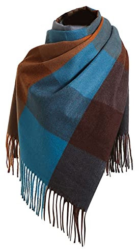 Fransenschal Bunt Pashmina Schal Damen Kariert Winterschal Schlauch Beige Musselin Schal Damen Xxl Xxxl Schal Schultertuch Damen Groß Fleece Damen Baumwolle Schal Damen