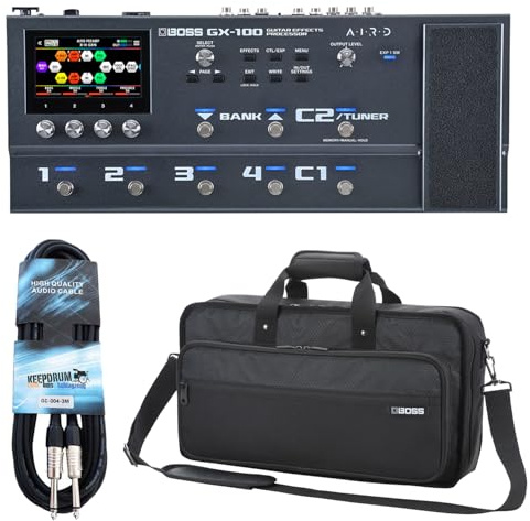 Boss GX-100 Multi-Effektgerät mit Boss Tasche und keepdrum Kabel
