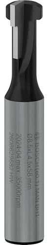 Bosch 1x PRO T-Nutfräser, B 8,5, D 5,6, S 8 | für Weichholz, Hartholz, Ø 5,6 mm, Professional Zubehör Oberfräsen, Kantenfräse
