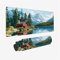 Alfombrilla Ratón Azul Alfombrilla Escritorio Montaña Nevada Mouse Pad Gaming Duradera, Mouse Pad Grande Gaming Mejora Precisión y La Velocidad, Desk Mat para Jugadores, PC, Oficina 520x250x3mm Y2-739