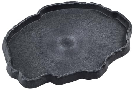 Flylin Reptile Water Dish Y-30, Corner Feeding Bowl for Terrarium | Decor, Bearded Dragon Lizard Frog Leopard Gecko Tortoise Hermit Crab, Breadworm Feeding Food Bowl