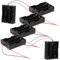 DIYEAH 6 Pièces Boîtier de Batterie Plastique pour Piles AA avec Connecteur de Câble et Pratique pour Rangement et Transport