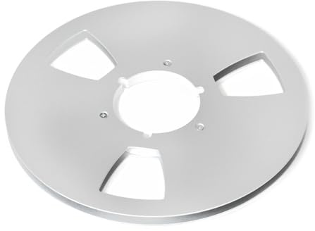 XuQiZZpp Aluminiumspule mit 3 Löchern und 1/4 Zoll offenem Klebeband, 0,6 cm (1/4 Zoll), für Studio-Ausrüstung, Aluminiumrolle für Tonband-Recorder