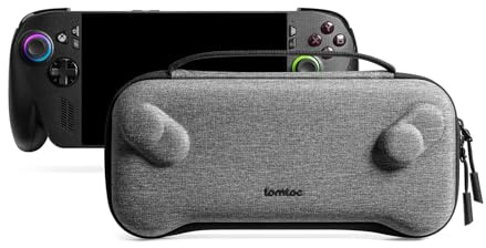 tomtoc Slim Case for ROG Xbox Ally X/Xbox Ally, Military Grade Protection | Protective Hard Shell Cover, Portable Lightweight Odorless Felt Travel Storage Bag for Console & Accessories, Soft Interior