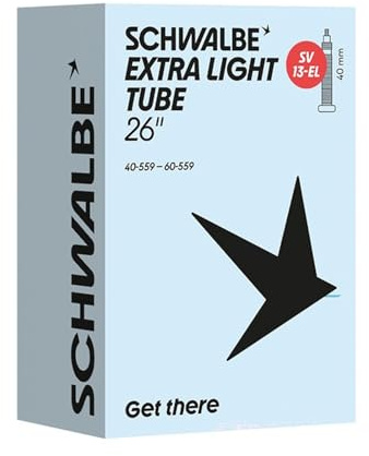 Schwalbe Fahrradschlauch SV13-EL EXTRA Light 40/60-559 IB Black 40mm