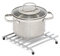 simplywire – Soporte de Rejilla metálica – Resistente al Calor – Protector de encimera de Cocina – Cuadrado - Cromado