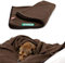 Doctor Bark | kuschelige Hundedecke waschbar bis 95°C, hygienische, weiche Fleecedecke für Sofa und Hundebett, Flauschige Haustierdecke - Made in Germany (L - 120x90 cm/Braun)