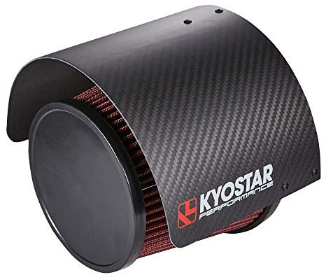Kyostar Universal 100% Real Carbon fiber Air Filter Heat Shield Cover Burning Air Intake Filter Cover for 2.5-3.5 Cone Filter
