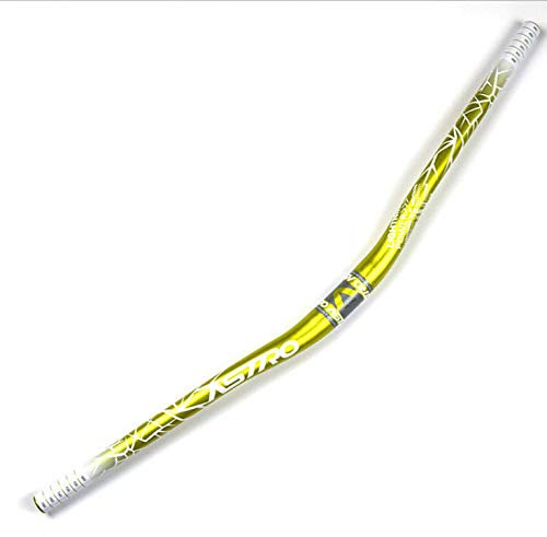 GRTE Mountainbike-Lenker Leichter XC/DH Speed Dirt Bike-Lenker Fahrrad-Riser Bar Extra lang 31,8mm 720mm/780mm Farblenker,Gelb,31.8 * 780mm