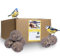 Lyra Pet® | 200 Gourmet Meisenknödel ohne Netz à 80 g | Energiespender für Wildvögel | Nährstoffreiches & Fetthaltiges Wildvogelfutter | Kraftspendendes Fettfutter | Vogelfutter für Sommer & Winter