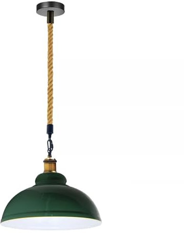 Deckenleuchte Hängelampe Grün Industrie Kronleuchter Lampe E27 Sockel für Speisesaal Hotel Restaurant