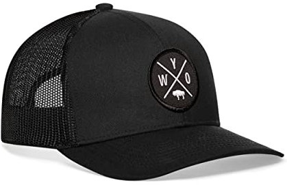 State X Design Trucker Hats - Patch Style - Baseball Cap Mesh Snapback Golf Hat - Schwarz - Large