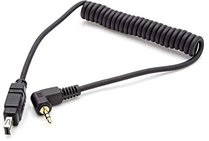 vhbw Kabel kompatibel mit Nikon D800, D800E, D750, D90 Kamera, DSLR - Anschlusskabel, 90 cm