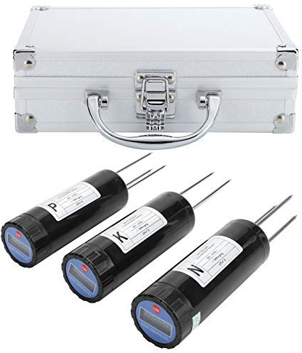 CHICIRIS Medidor de Fertilizante de Suelo, Sensor NPK de Probador de Nutrientes de Suelo 3PCS para Plantas de Jardinería