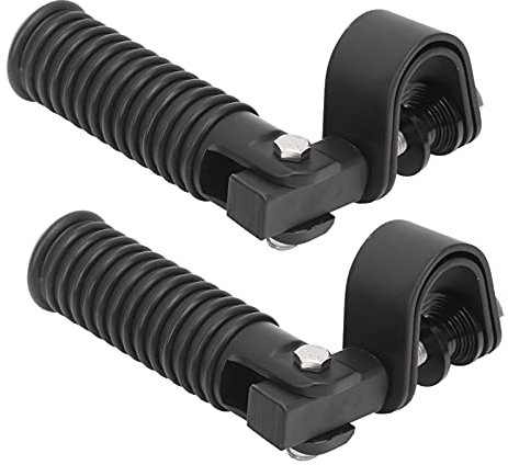 1 Paire de Repose Pieds Moto 7 1/2in Résistants à la Corrosion pour avec Protections Barre D'autoroute 25mm/1in(Le Noir) Pedals/Pedals and Accessories-Pince À