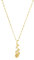 Amor Kette mit Anhänger 925 Sterling Silber Damen Halsschmuck, 42+3 cm, Gold, Rose, Kommt in Schmuck Geschenk Box, 2034100