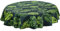Rund wasserdichte Tischdecke Gartentischdecke Wasserabweisend Wetterfest Garten Balkon Terrasse Grün Monstera-Blatt Durchmesser: Ø 140 cm
