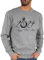 Sweater Pullover Sweatshirt Herren Damen - Silvester Erwachsene - Happy New Year 2024 Uhr Vintage - M - Grau meliert - neujahr Party Sylvester Geschenk silvesterpullover Silvester, 2021 Outfit