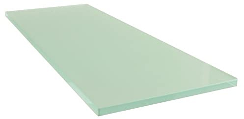 Dekoleidenschaft Glasregal Wandregal in 4 Farben & 4 Größen, 10mm Glasboden, Glasablage, Glas Regal (satiniert 90x40 cm)
