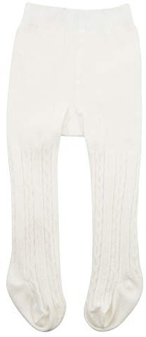 Zando Medias para bebé y niña, medias térmicas para niños, medias de ballet para niñas, leggings para bebé, Blanco, 0-6 meses