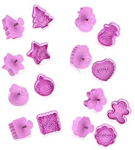 Ausstecher Weihnachten 8 StüCk Keksausstecher Ausstechformen Kinder Cookie Cutters Mit Auswerfer PläTzchenformen Kekse