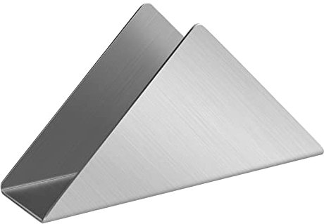 Lidwot Serviettenhalter für Tisch, Metall, stehender Taschentuchspender für Küche, Esstisch, Cocktail, Picknick, Bar, Serviettenhalter, aufrechter Metall-Serviettenspender, silberfarben, 1 Stück