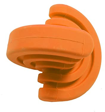 Ebi, Lick My Ball – Snack Spielzeug, 7,8 x 7,8 x 7,8 cm, Orange, Leckkugel, Naturkautschuk, füllen Sie die Kugel mit Nudeln oder Erdnussbutter für Hunde, stimuliert das Kauen und Beißen
