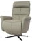 Mendler Relaxsessel HWC-L10, Design Fernsehsessel TV-Sessel Liegesessel, Liegefunktion drehbar, Voll-Leder - grau