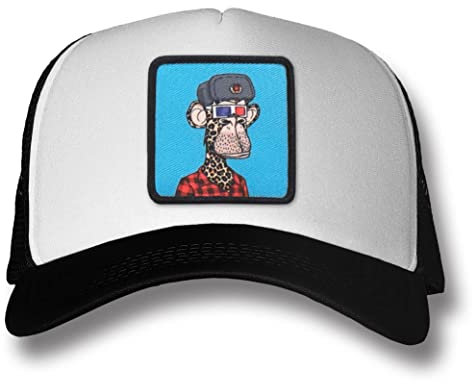 Bored of Directors Offizielles Lizenzprodukt Ape 8950 - Anatoly Trucker Cap (Weiß-Schwarz), One Size